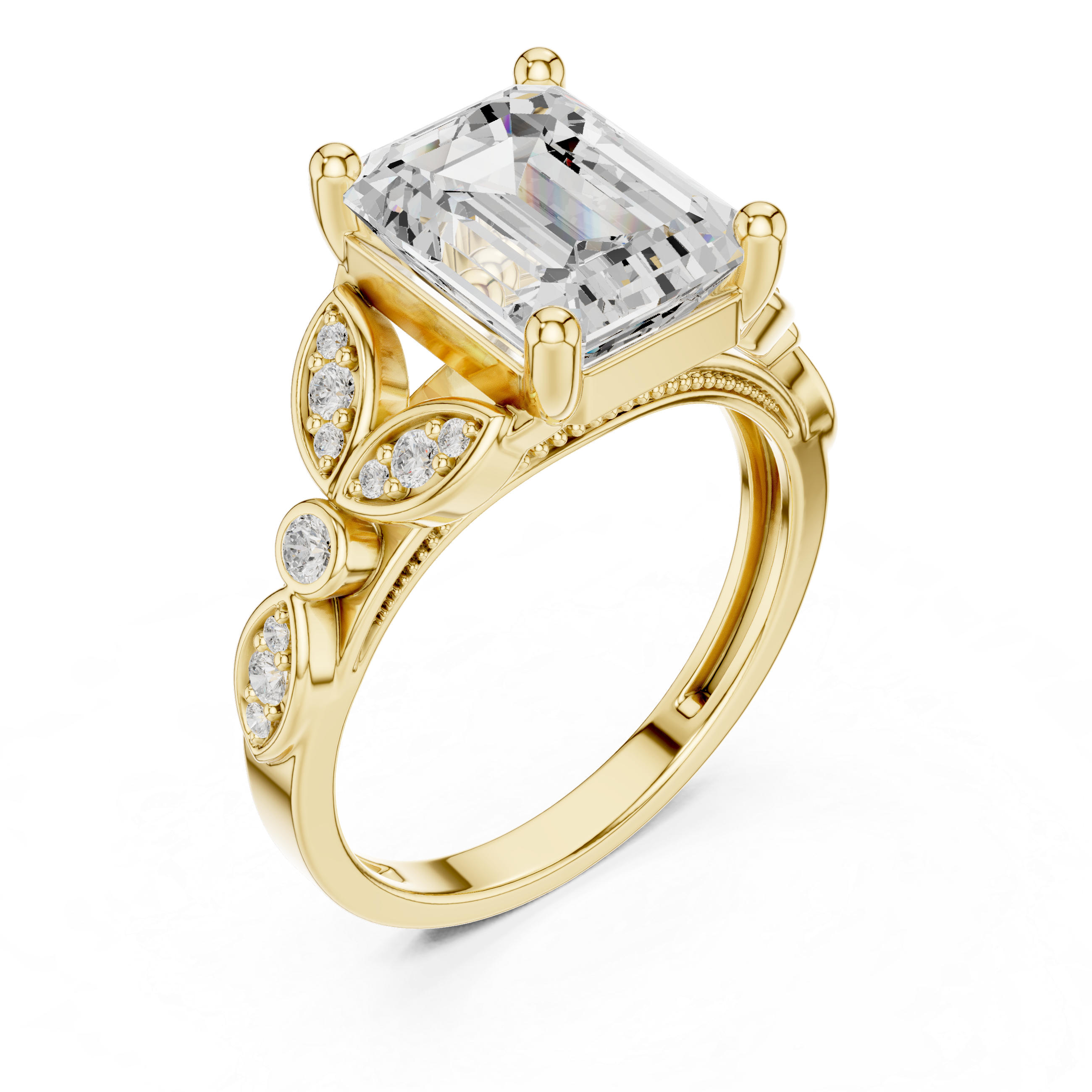 Tiara Crown Lab Grown Diamond Ring