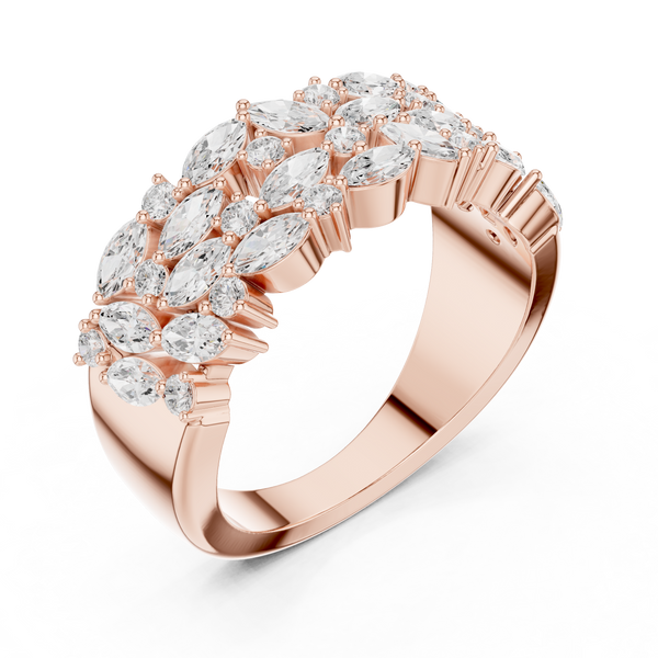 Asymmetric Balance Lab Grown Diamond Ring