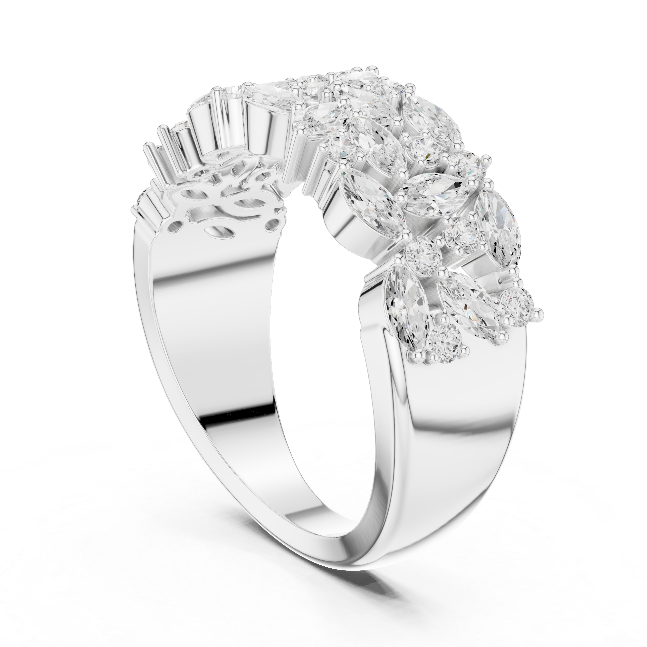 Asymmetric Balance Lab Grown Diamond Ring