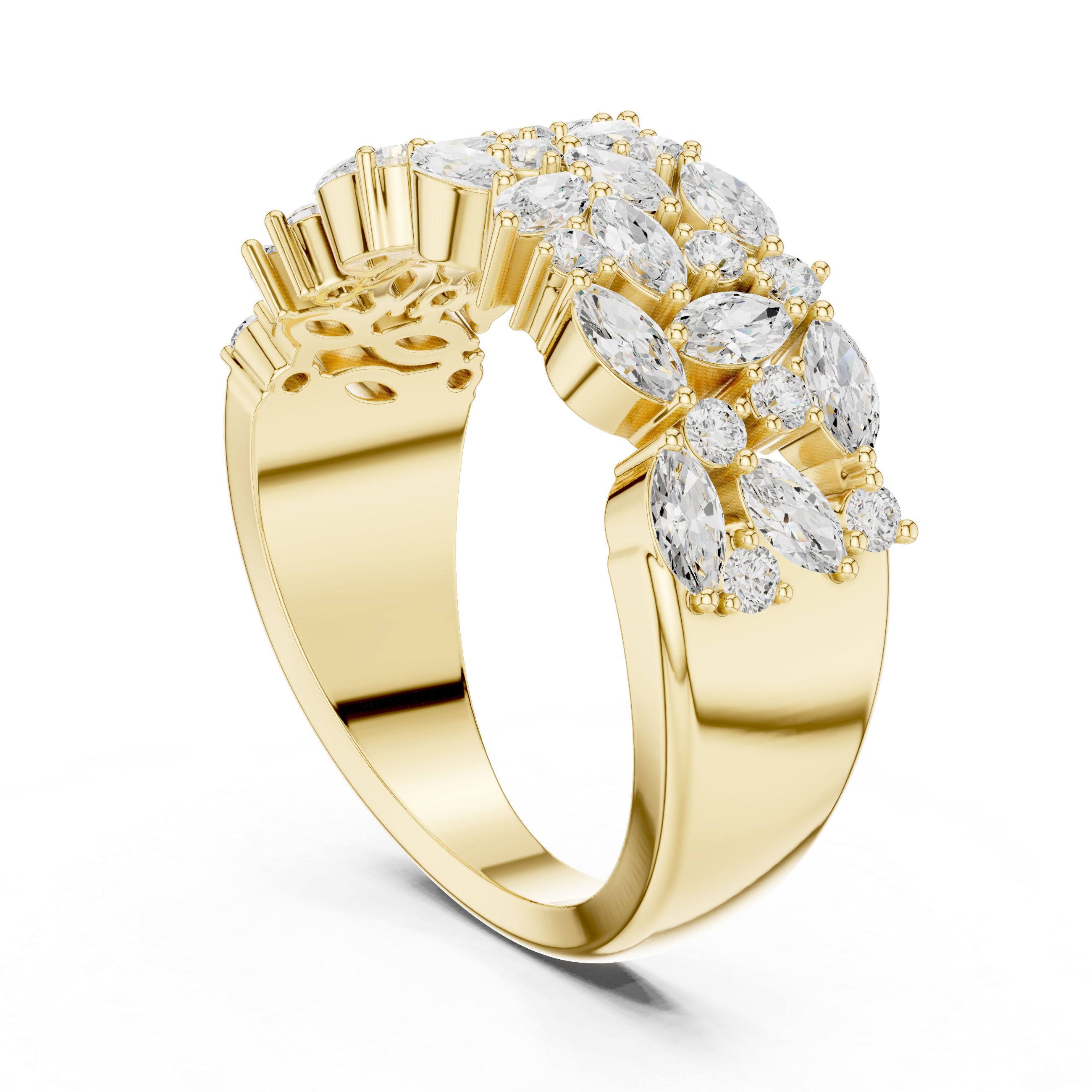 Asymmetric Balance Lab Grown Diamond Ring