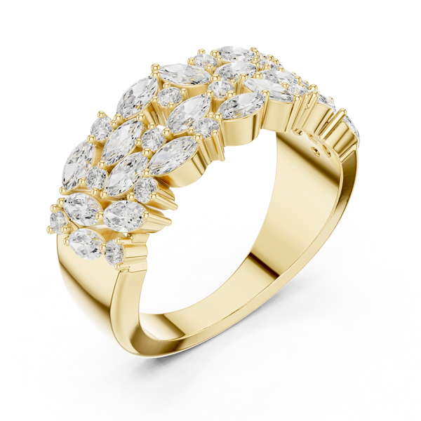 Asymmetric Balance Lab Grown Diamond Ring