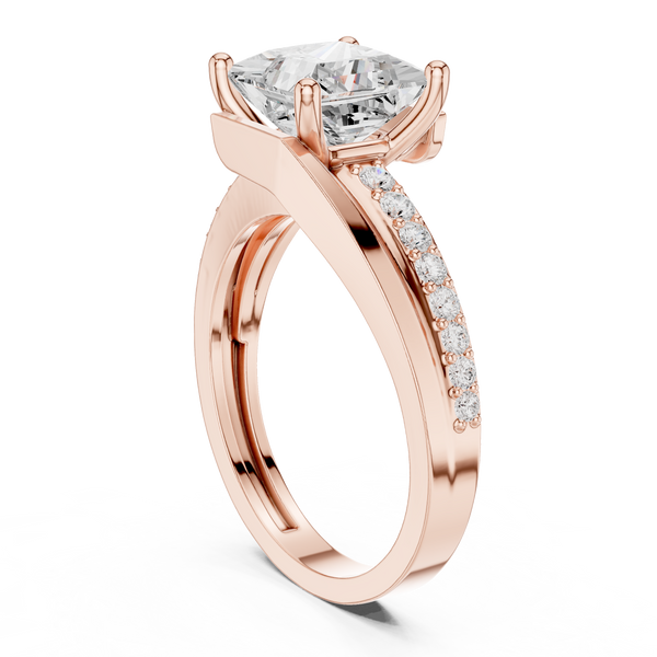 Shared Prong Lab Grown Diamond Ring
