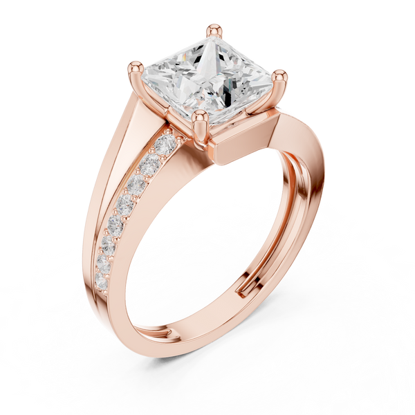 Shared Prong Lab Grown Diamond Ring