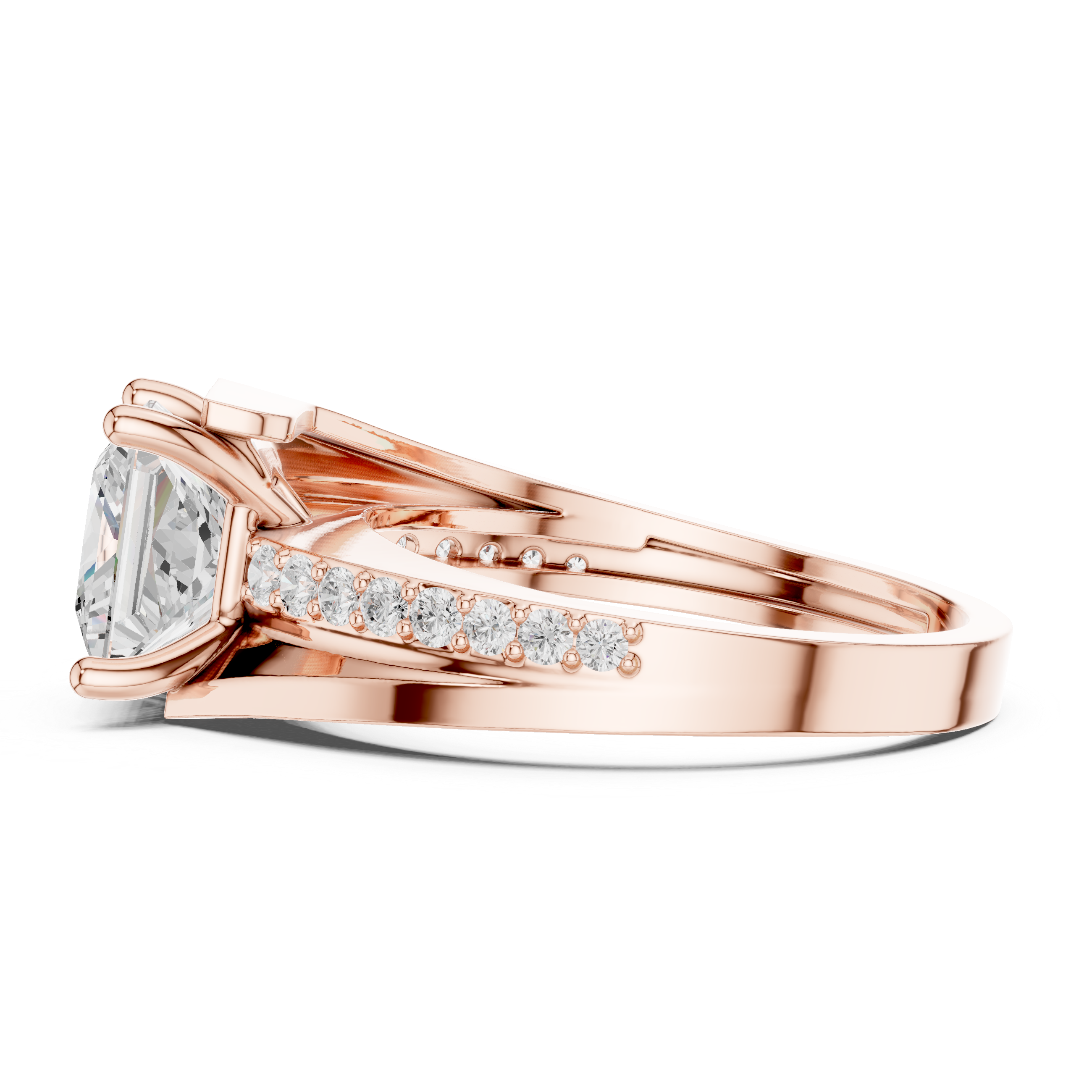 Shared Prong Lab Grown Diamond Ring