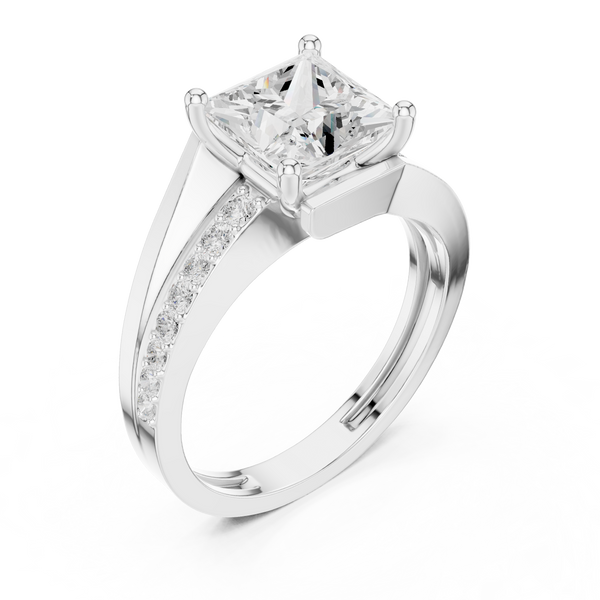 Shared Prong Lab Grown Diamond Ring