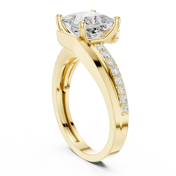 Shared Prong Lab Grown Diamond Ring