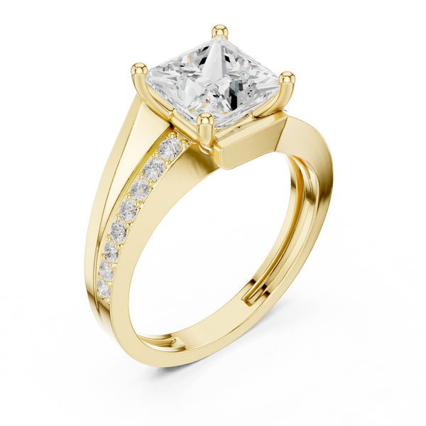 Shared Prong Lab Grown Diamond Ring