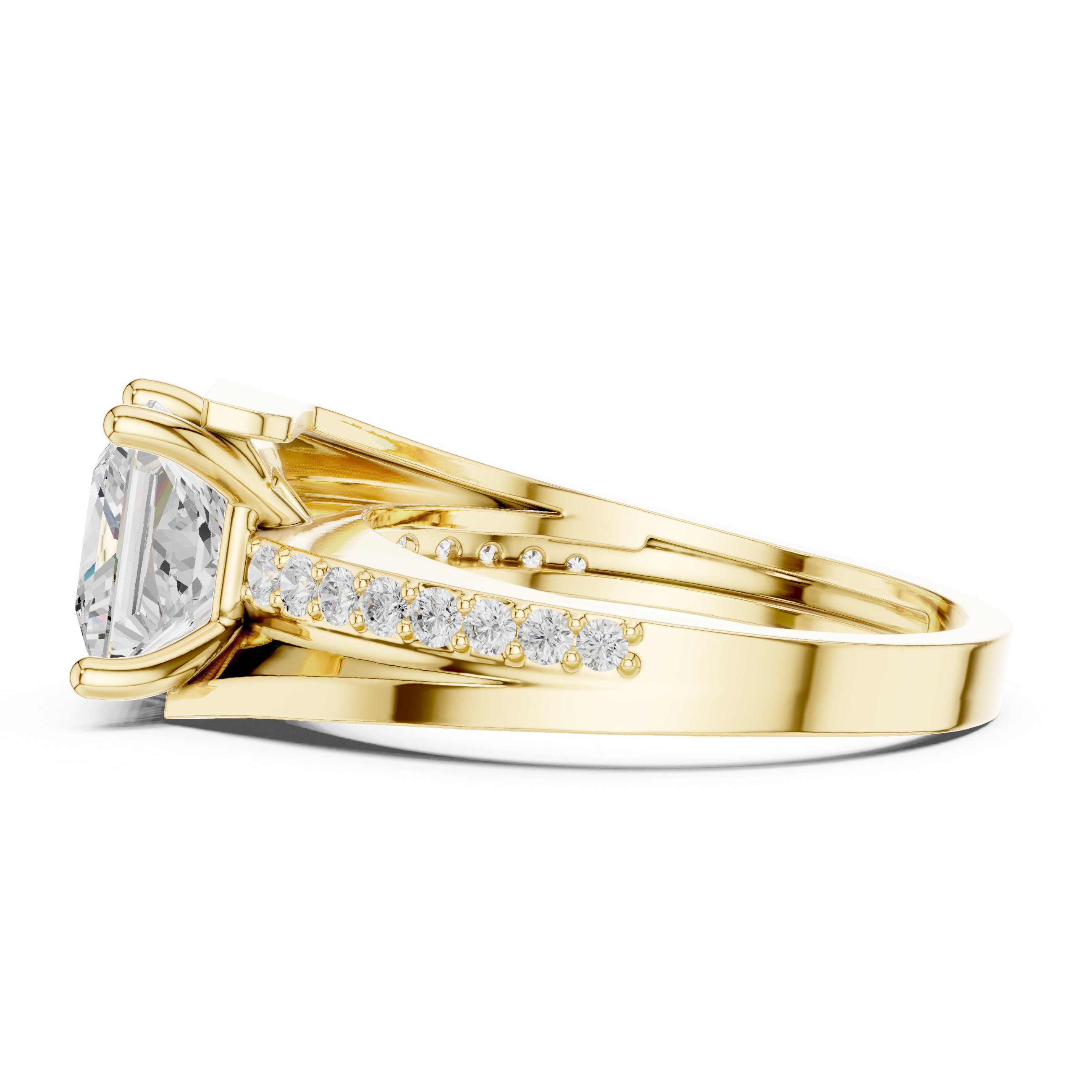 Shared Prong Lab Grown Diamond Ring