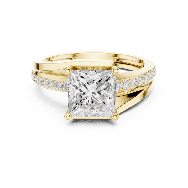 Shared Prong Lab Grown Diamond Ring