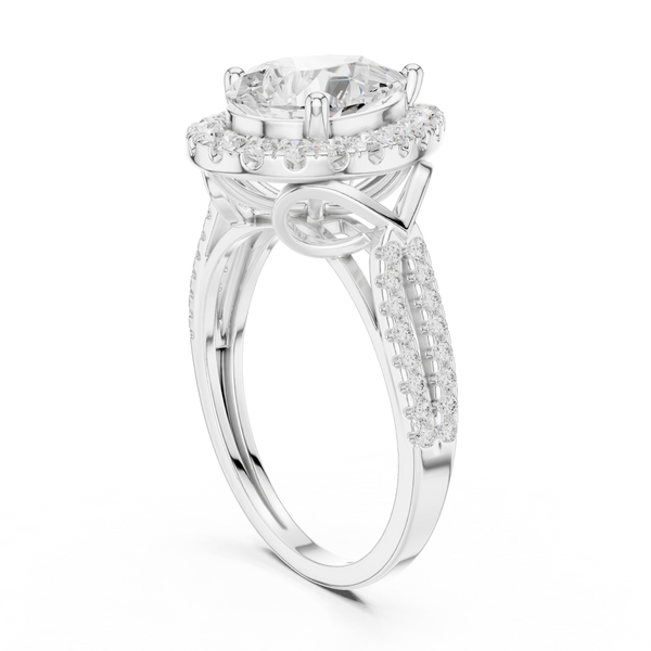 Claw Prongs Lab Grown Diamond Ring