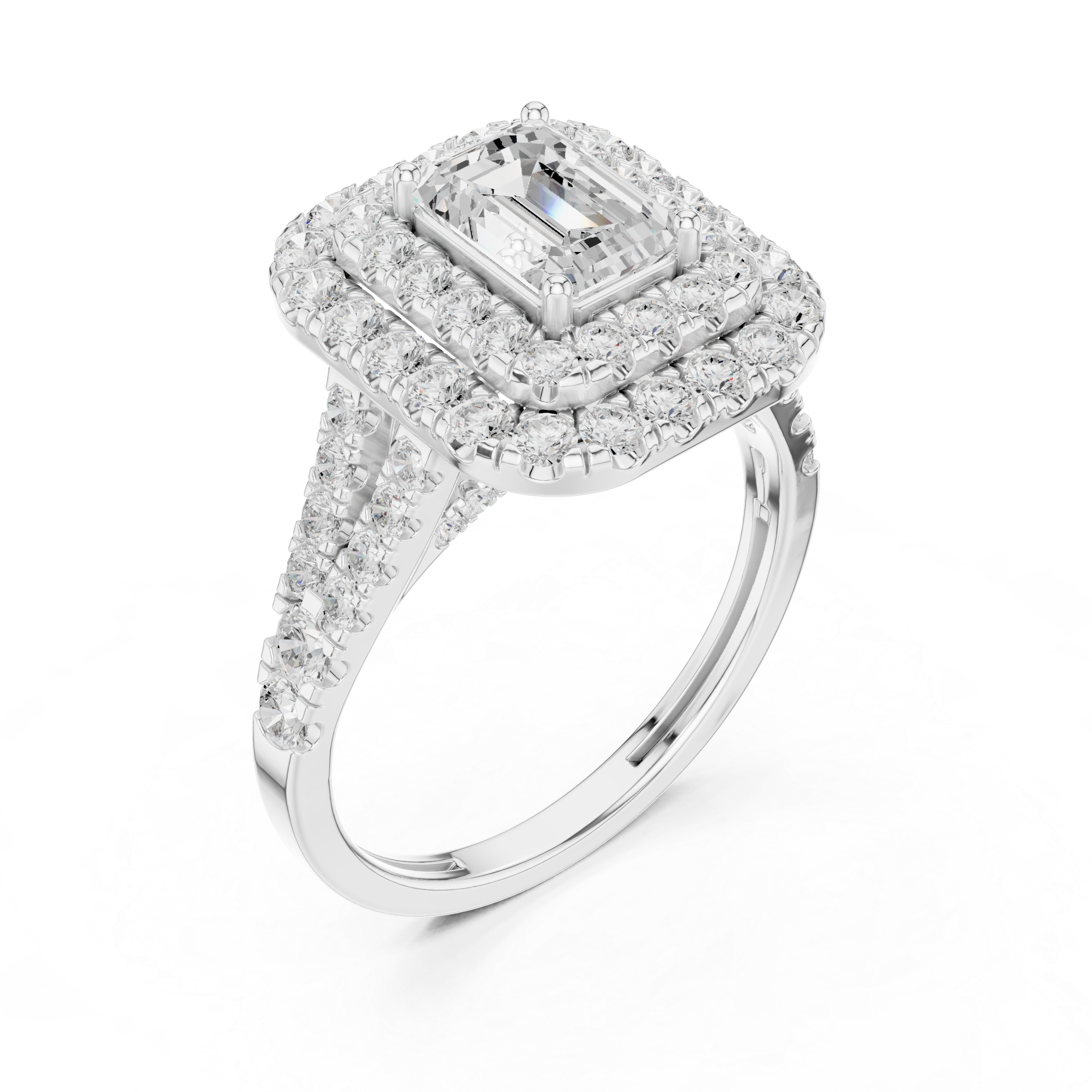 Sculpted Wave Lab Grown Diamond Ring