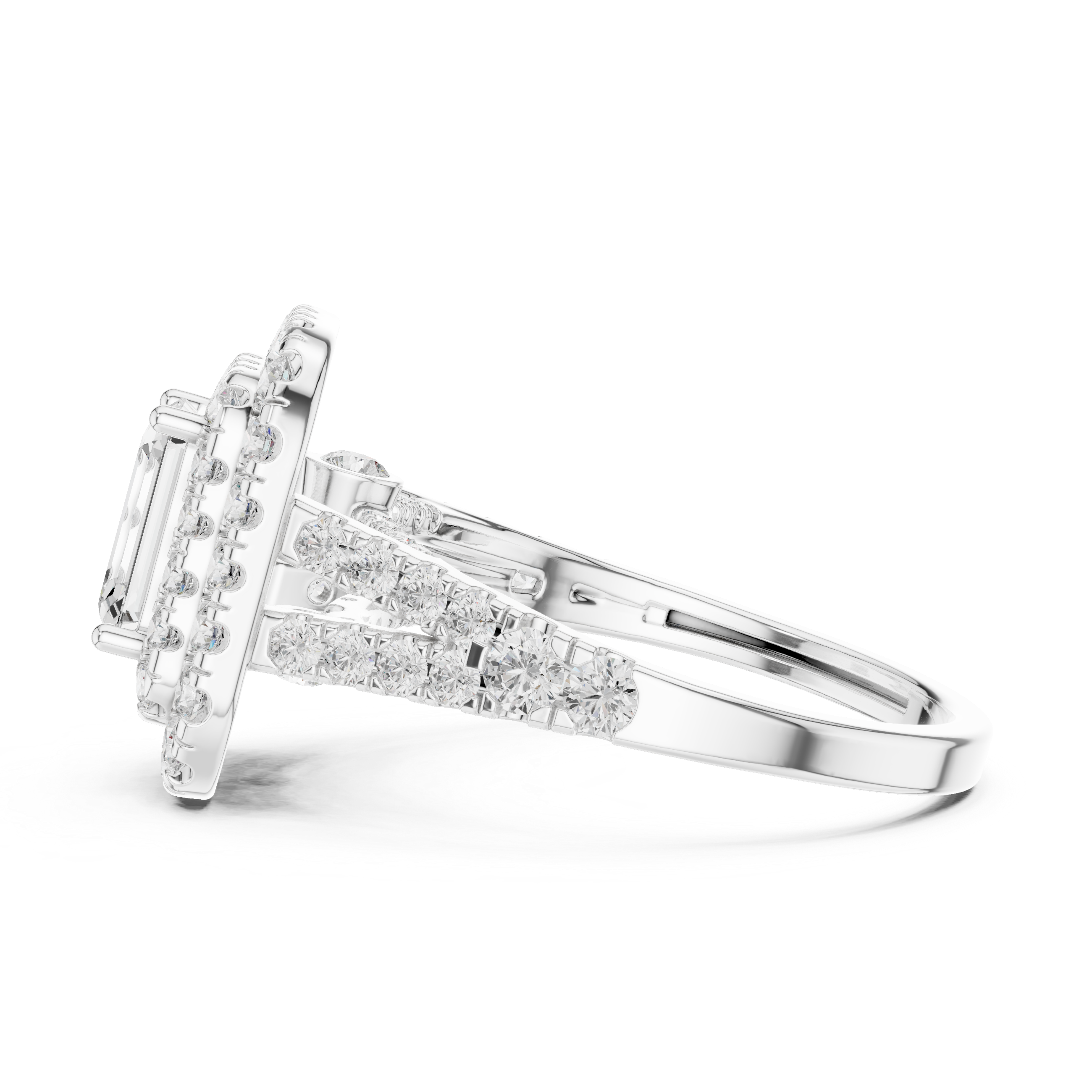 Sculpted Wave Lab Grown Diamond Ring
