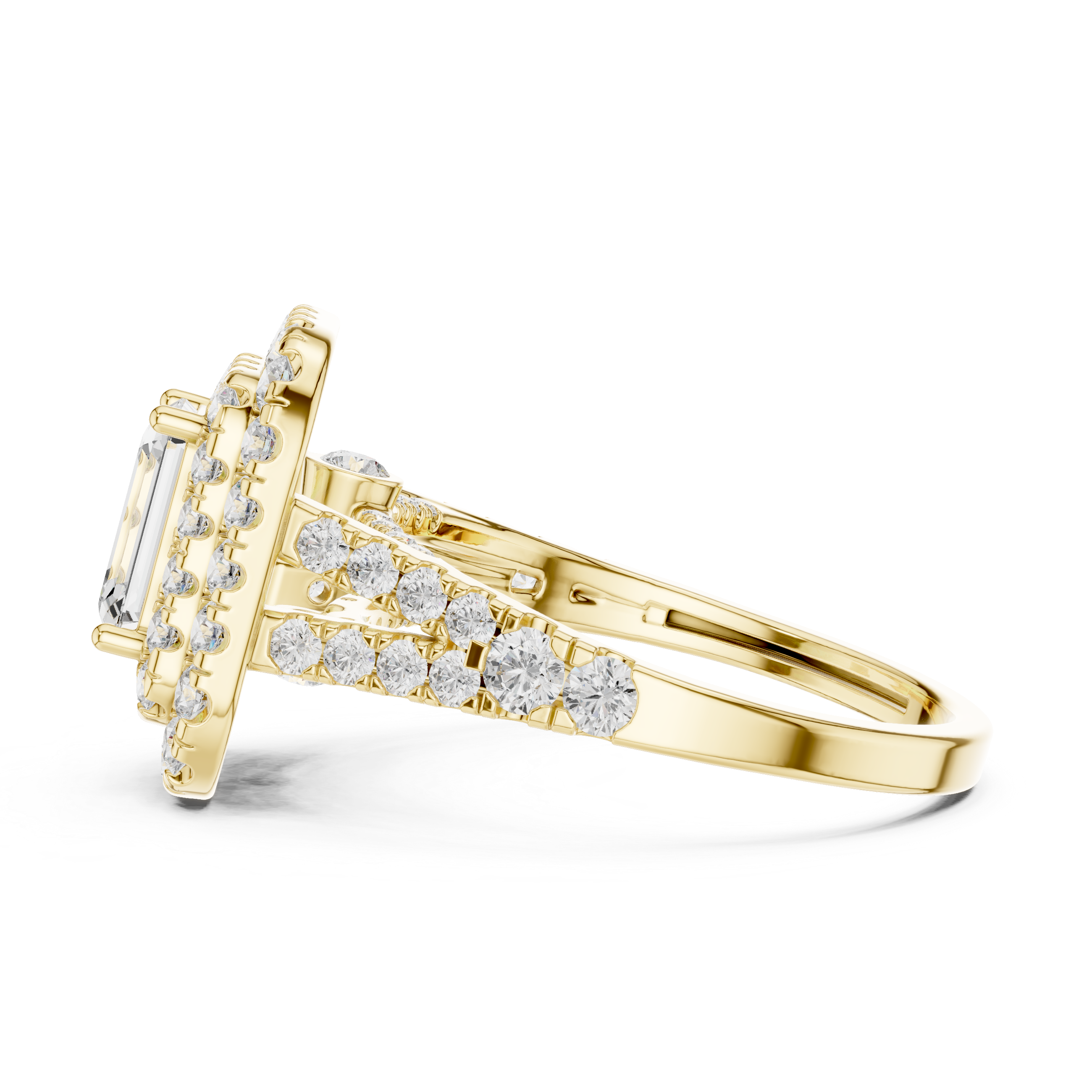 Sculpted Wave Lab Grown Diamond Ring
