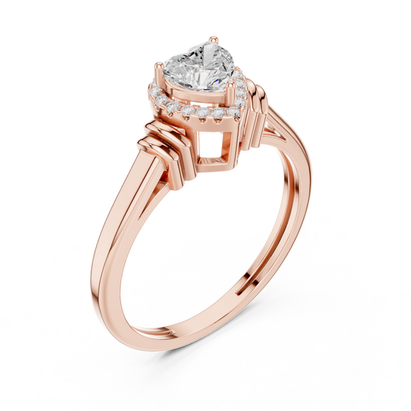 Thick Dome Lab Grown Diamond Ring