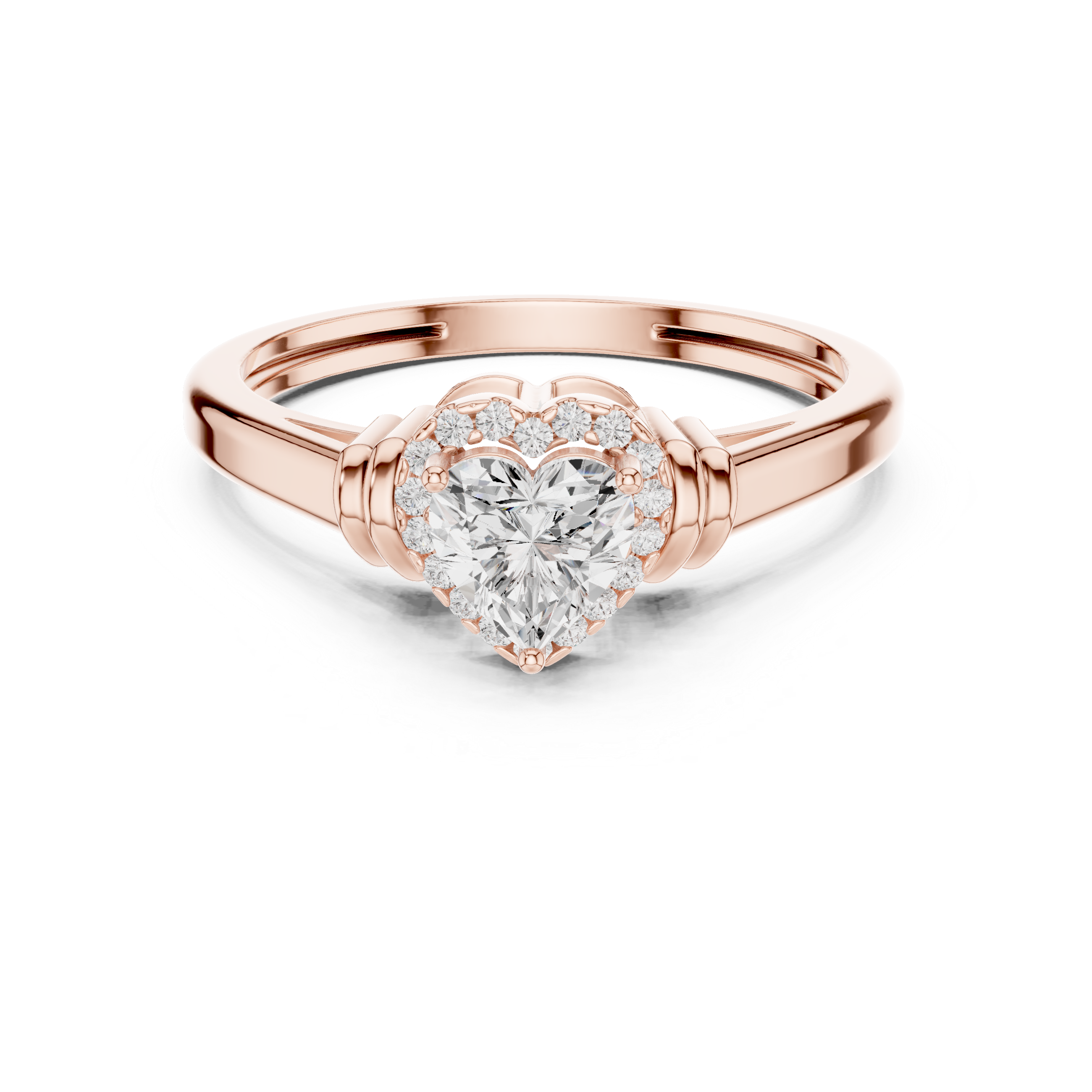Thick Dome Lab Grown Diamond Ring