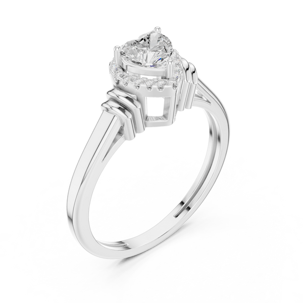 Thick Dome Lab Grown Diamond Ring