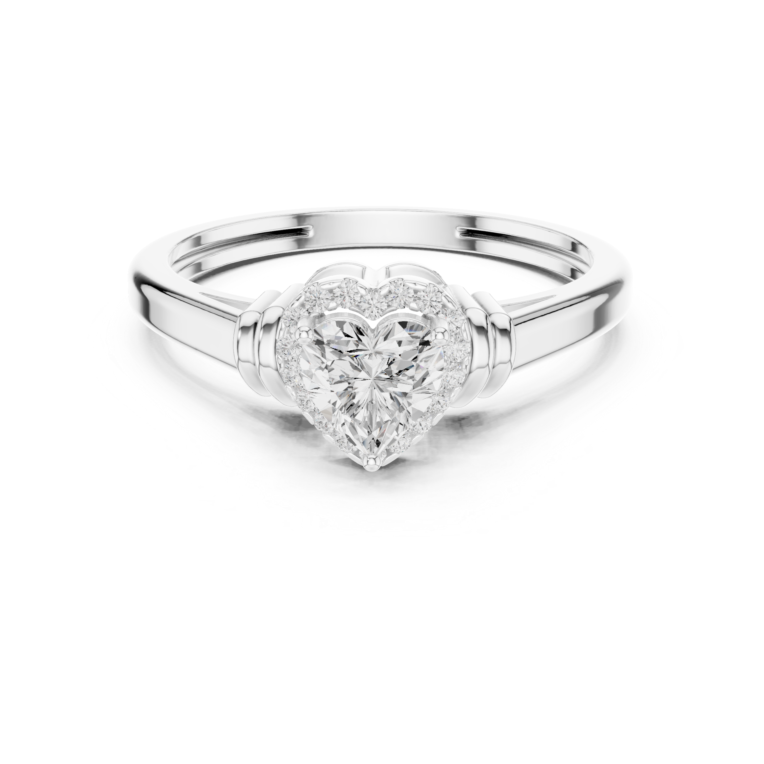 Thick Dome Lab Grown Diamond Ring