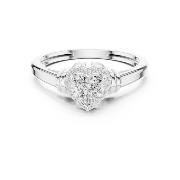 Thick Dome Lab Grown Diamond Ring