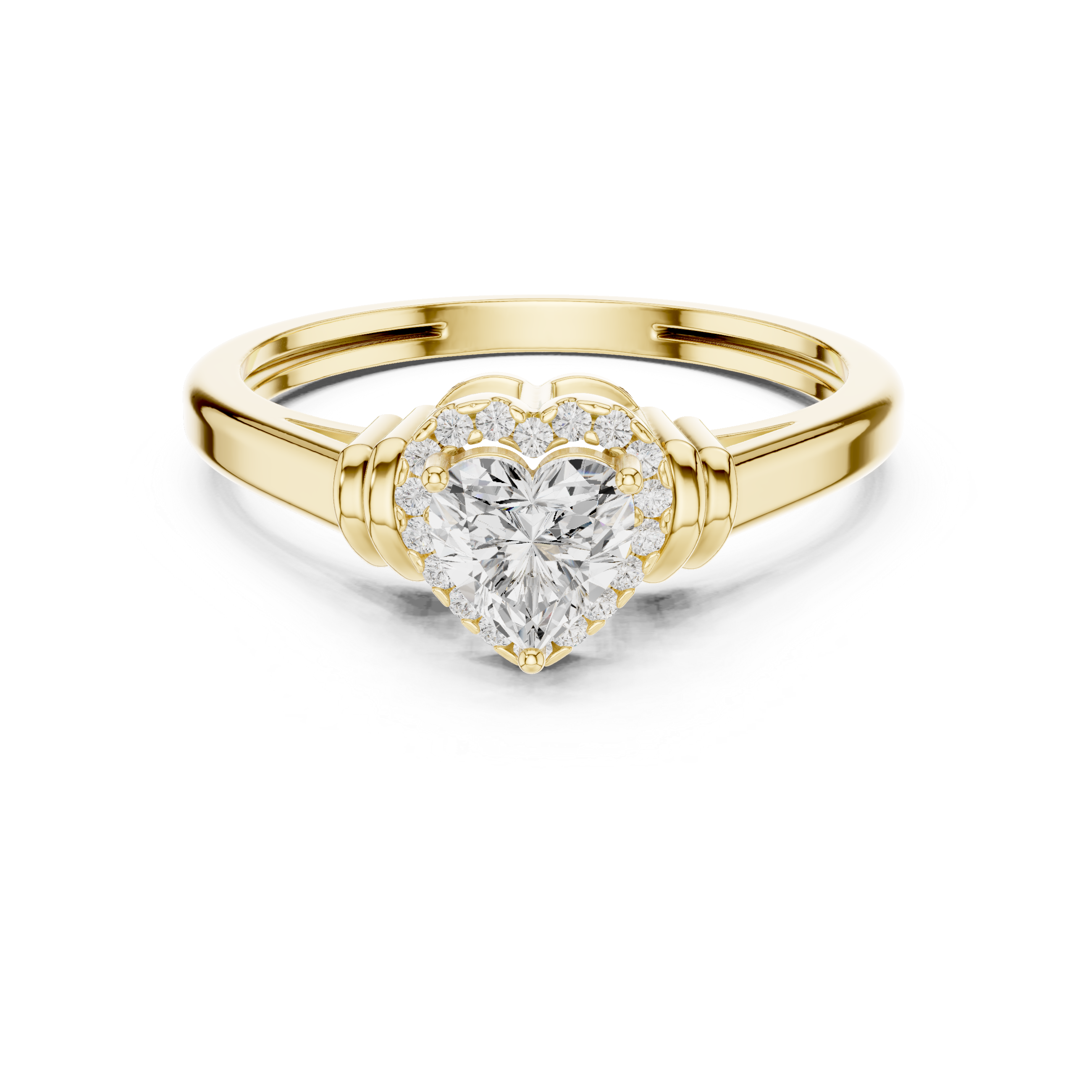 Thick Dome Lab Grown Diamond Ring