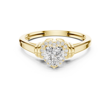 Thick Dome Lab Grown Diamond Ring