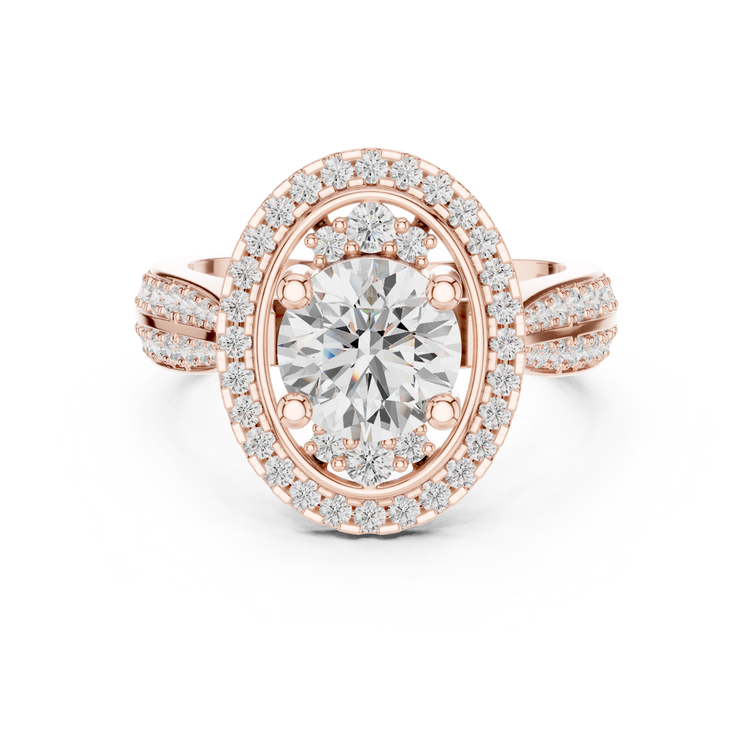 Hidden Crown Lab Grown Diamond Ring