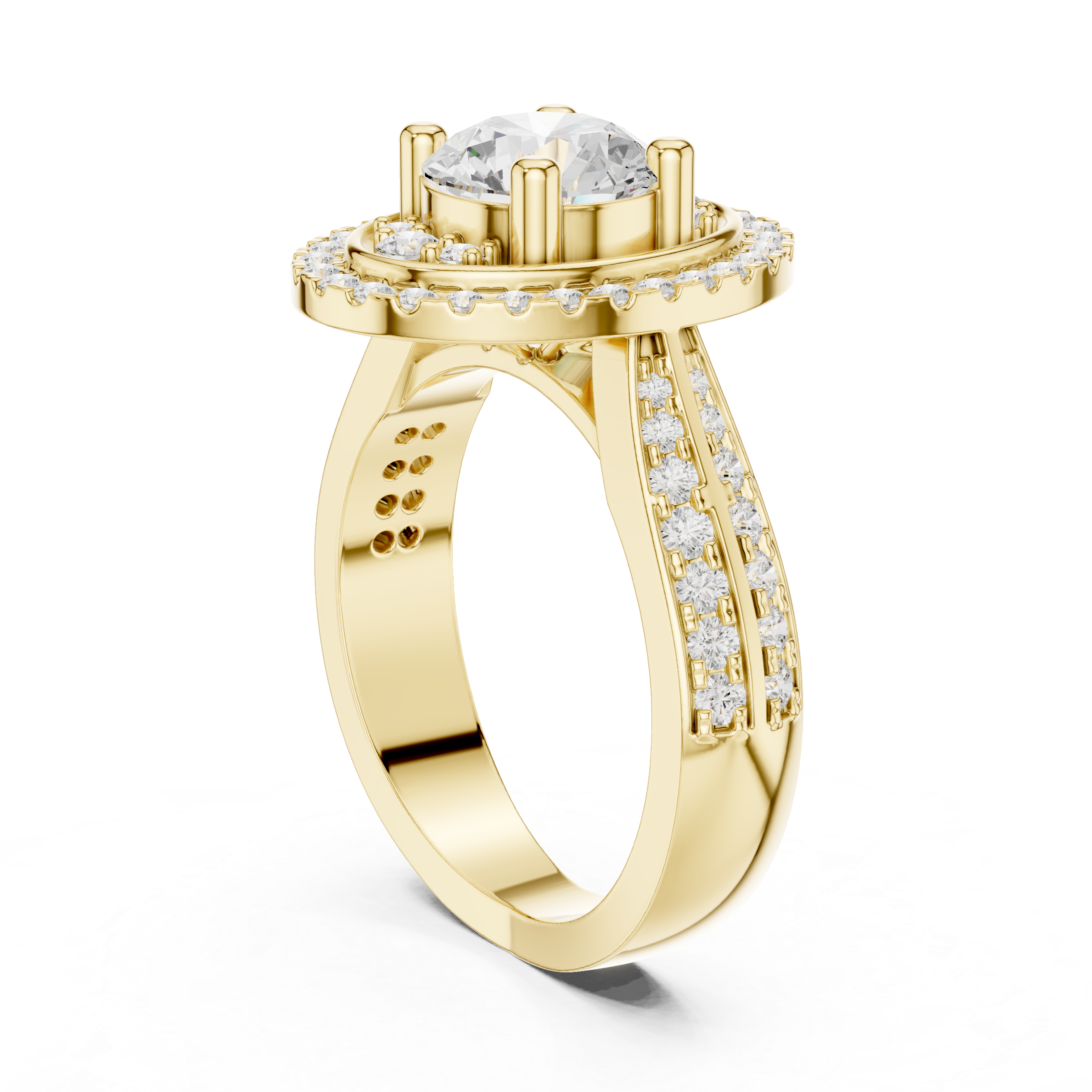 Hidden Crown Lab Grown Diamond Ring