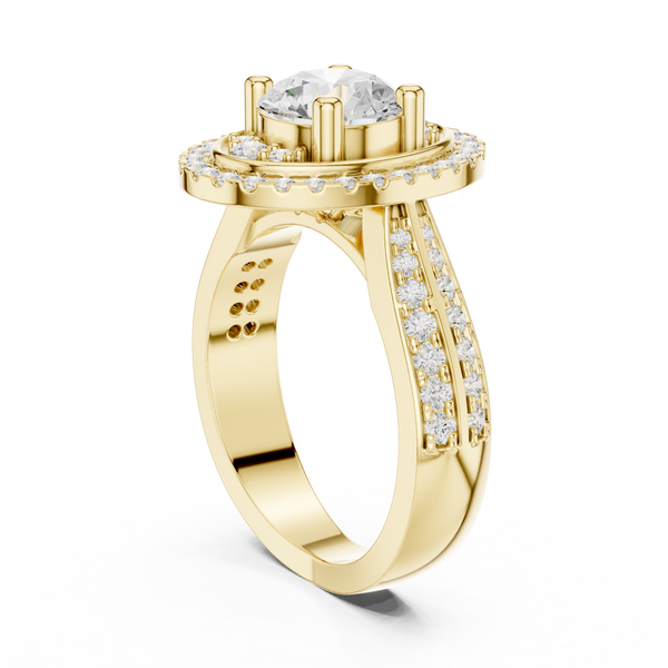 Hidden Crown Lab Grown Diamond Ring