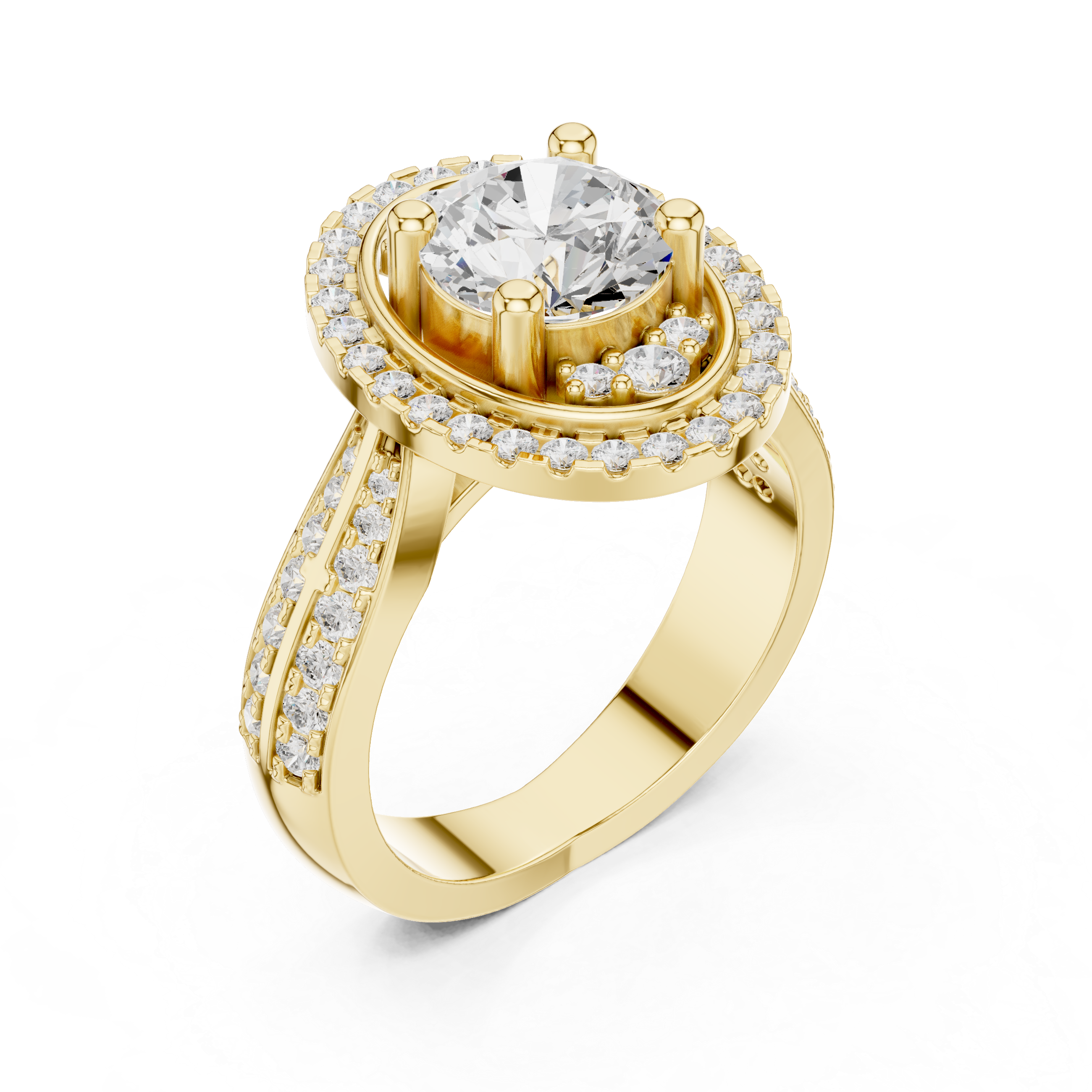 Hidden Crown Lab Grown Diamond Ring