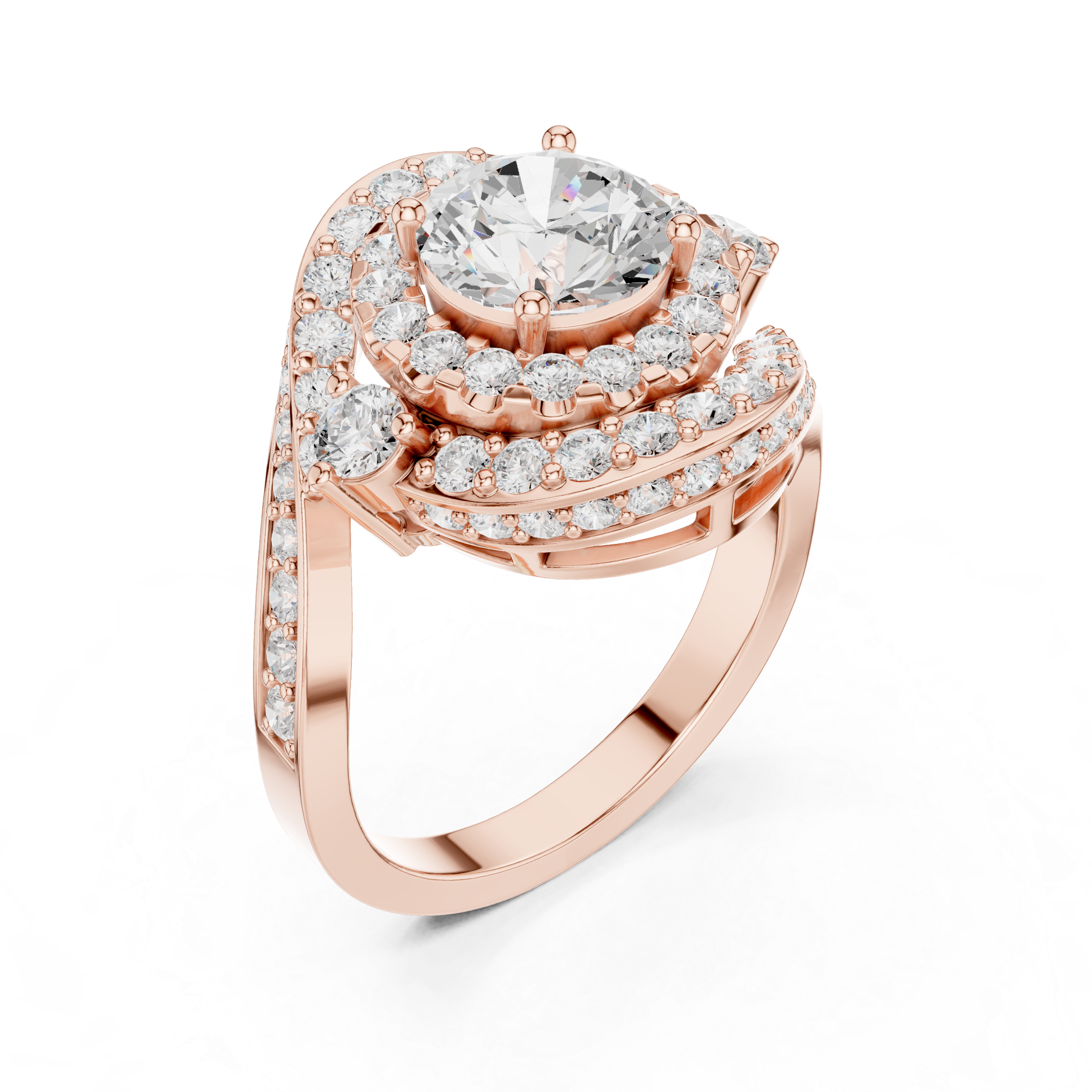 Square Frame Lab Grown Diamond Ring