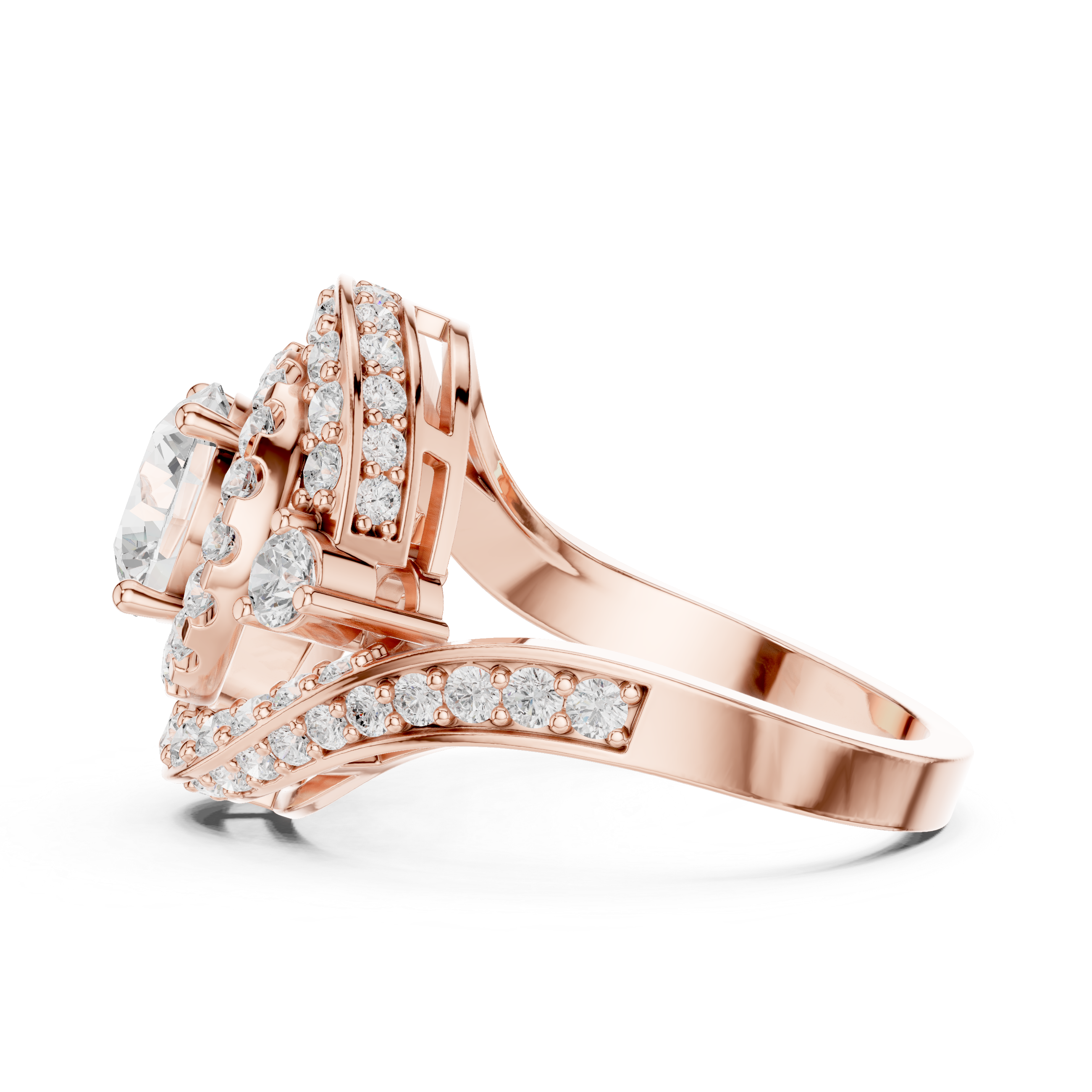 Square Frame Lab Grown Diamond Ring