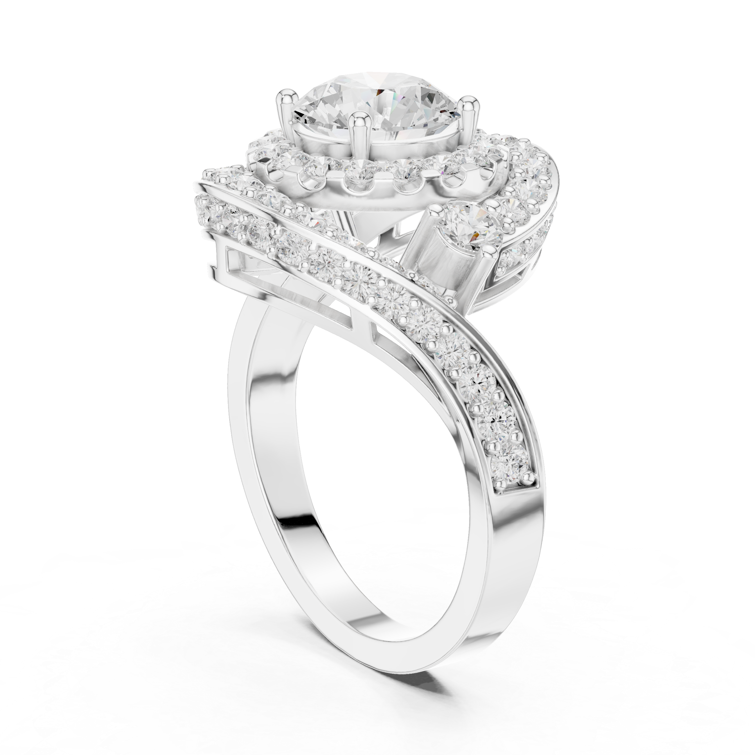Square Frame Lab Grown Diamond Ring