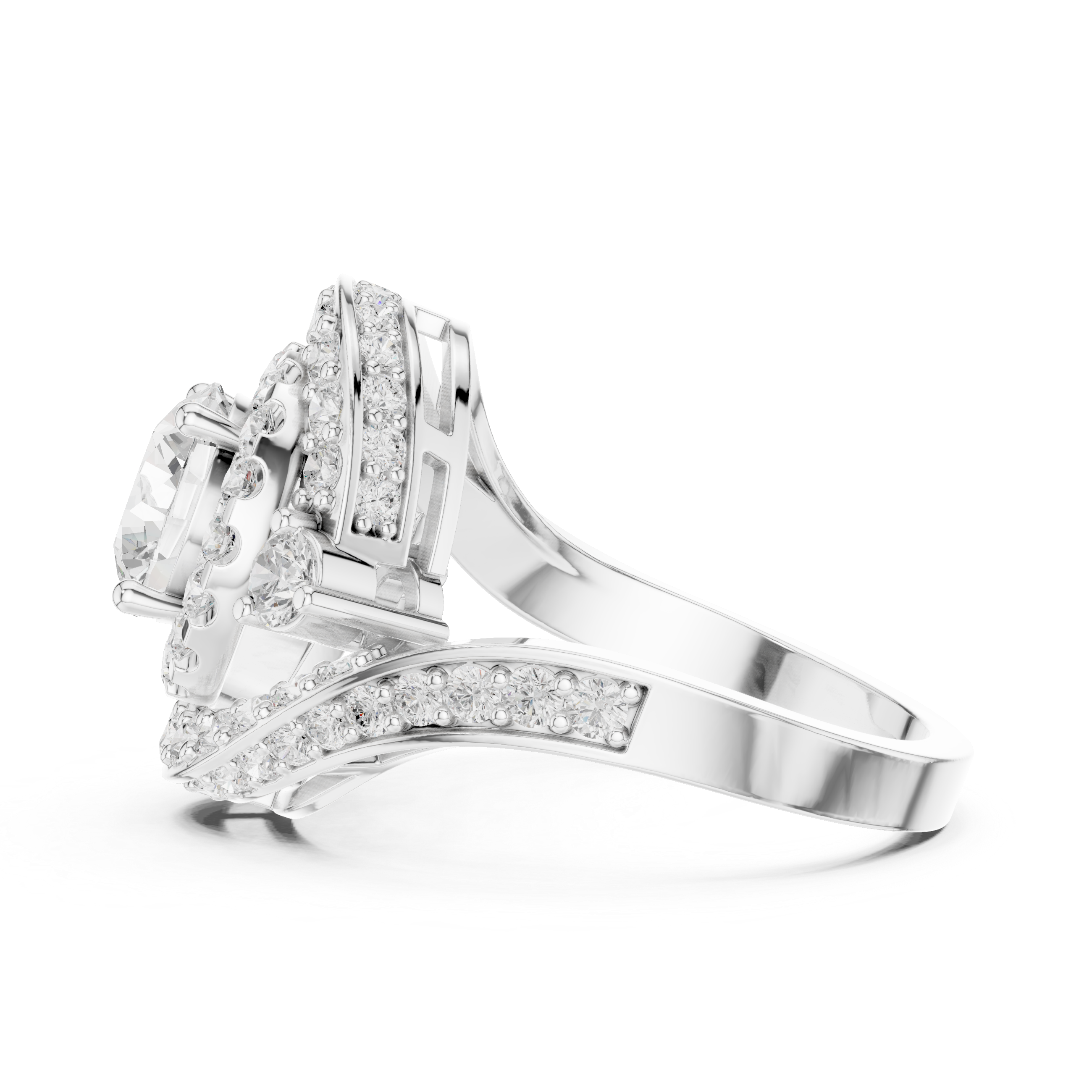 Square Frame Lab Grown Diamond Ring