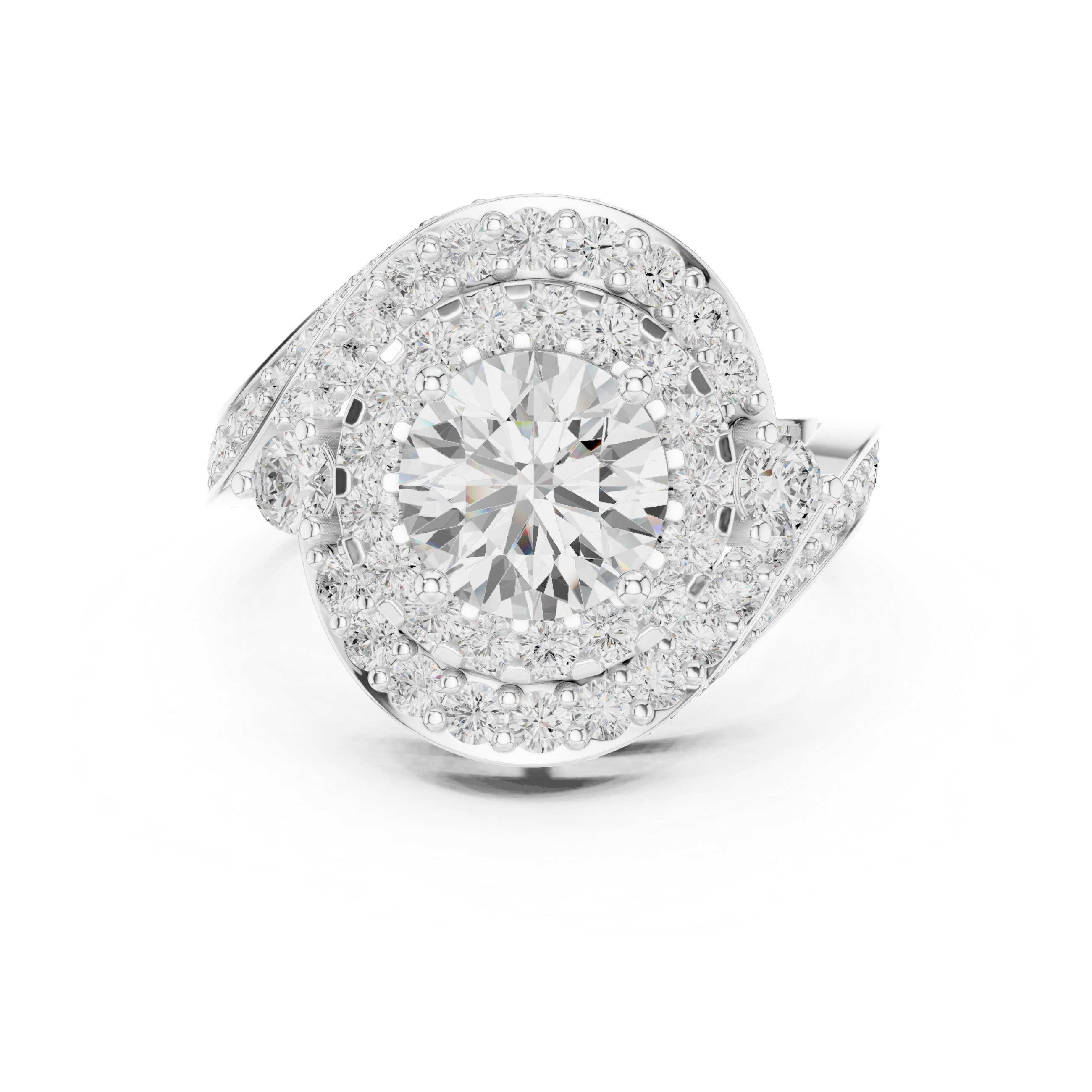 Square Frame Lab Grown Diamond Ring