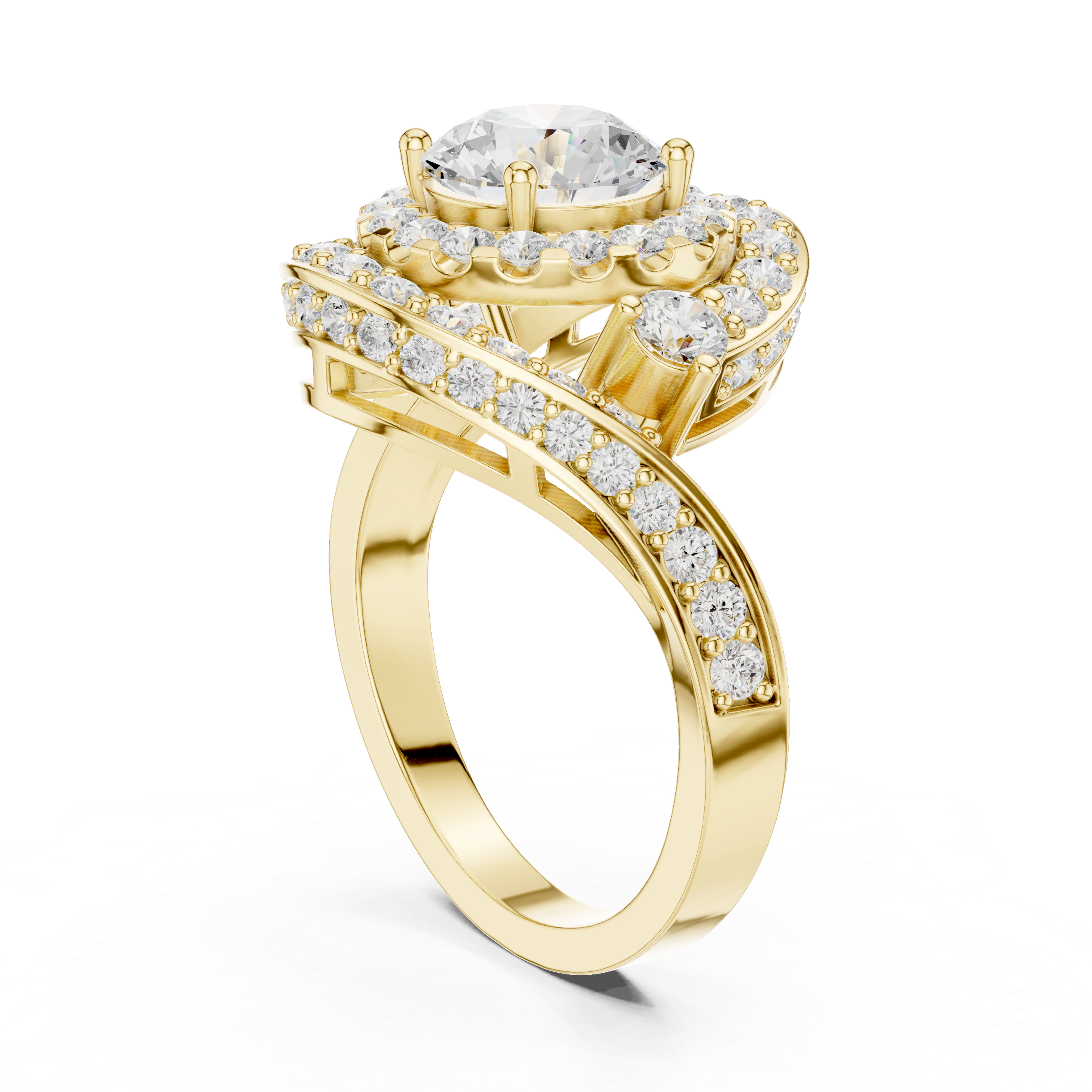 Square Frame Lab Grown Diamond Ring
