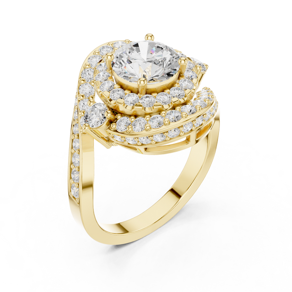 Square Frame Lab Grown Diamond Ring