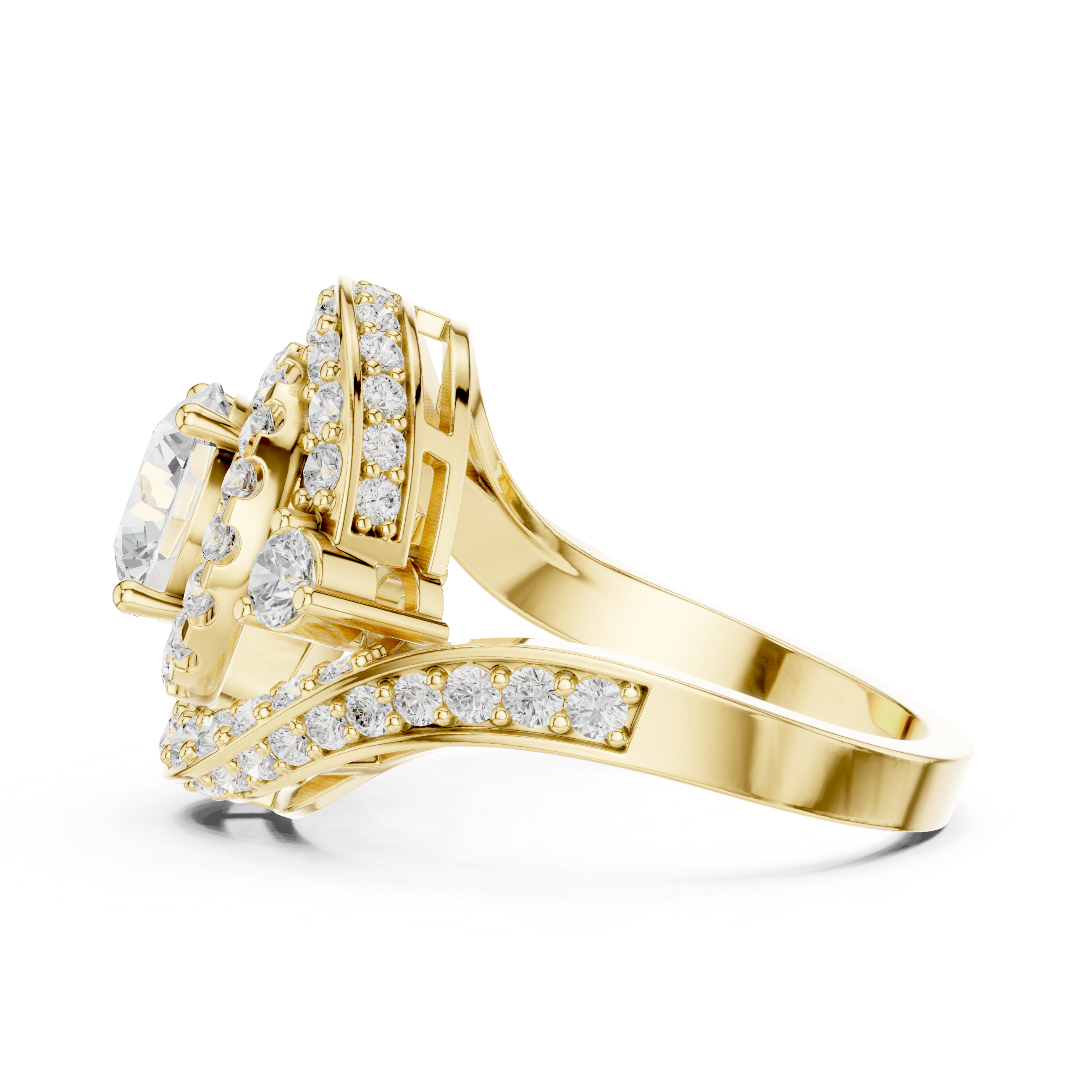 Square Frame Lab Grown Diamond Ring