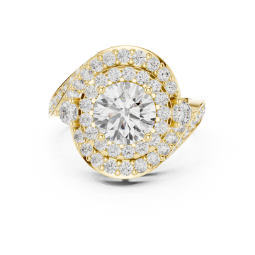 Square Frame Lab Grown Diamond Ring