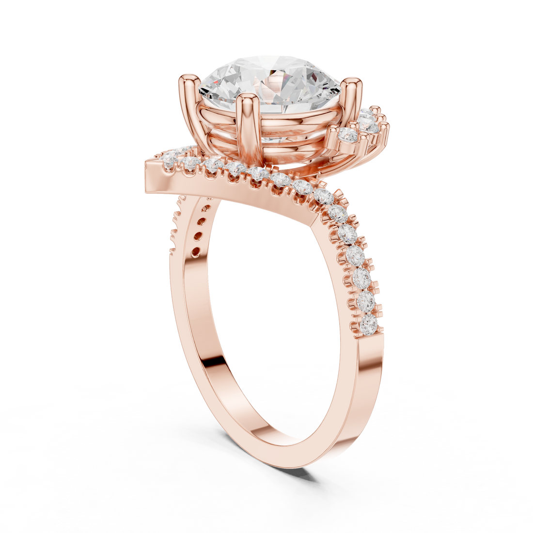 Petal Prongs Lab Grown Diamond Ring