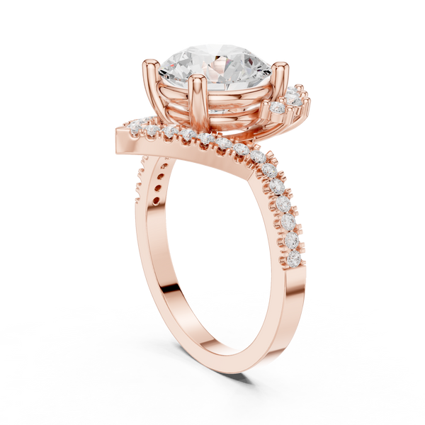Petal Prongs Lab Grown Diamond Ring