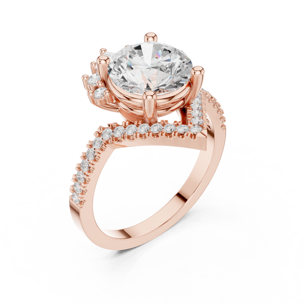 Petal Prongs Lab Grown Diamond Ring