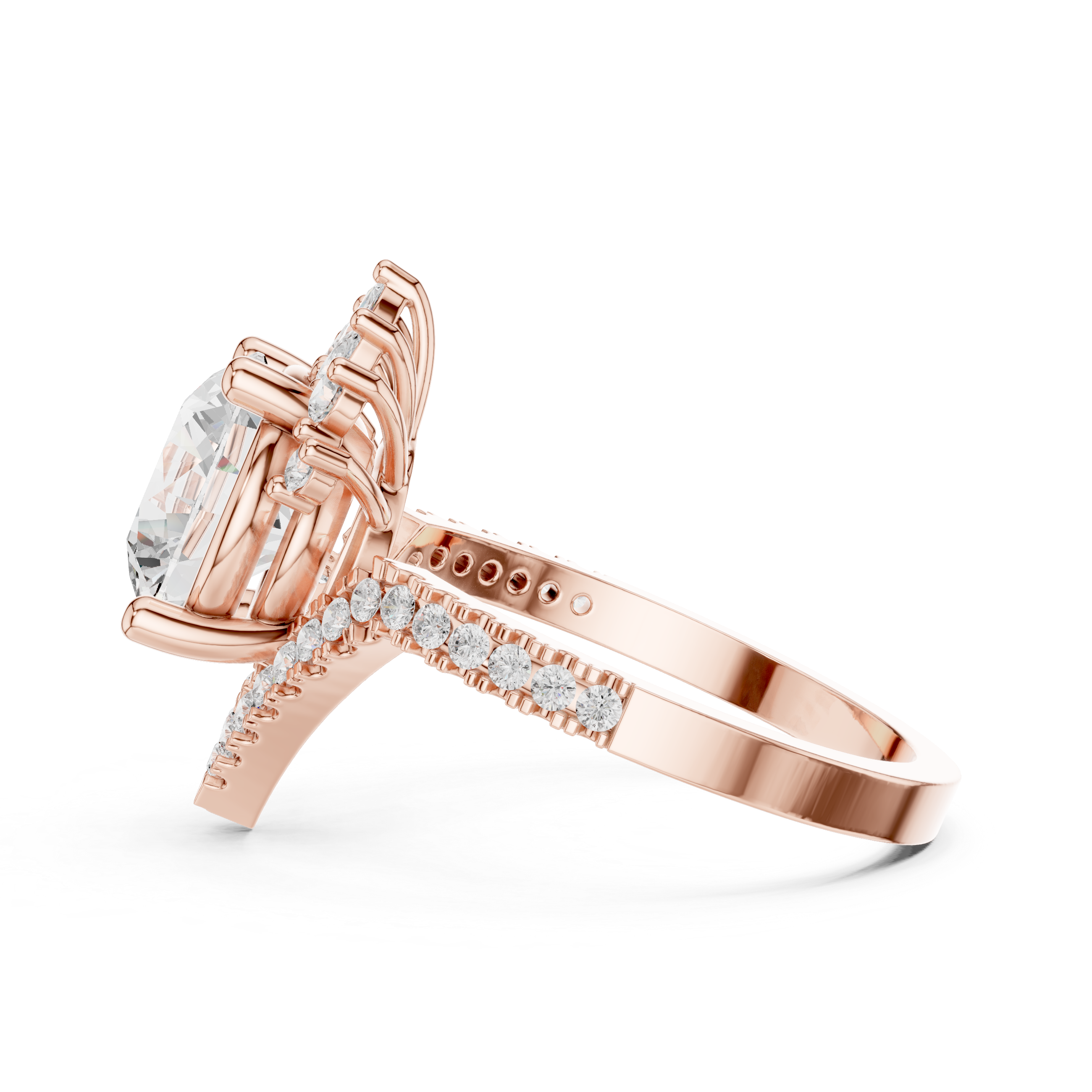 Petal Prongs Lab Grown Diamond Ring