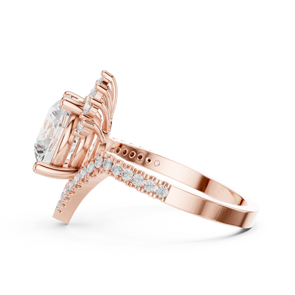 Petal Prongs Lab Grown Diamond Ring