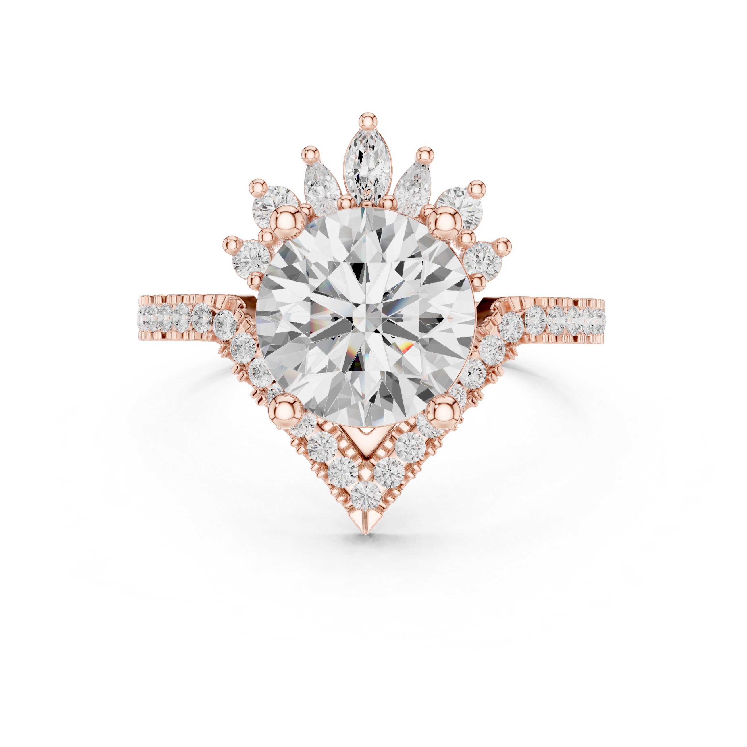 Petal Prongs Lab Grown Diamond Ring