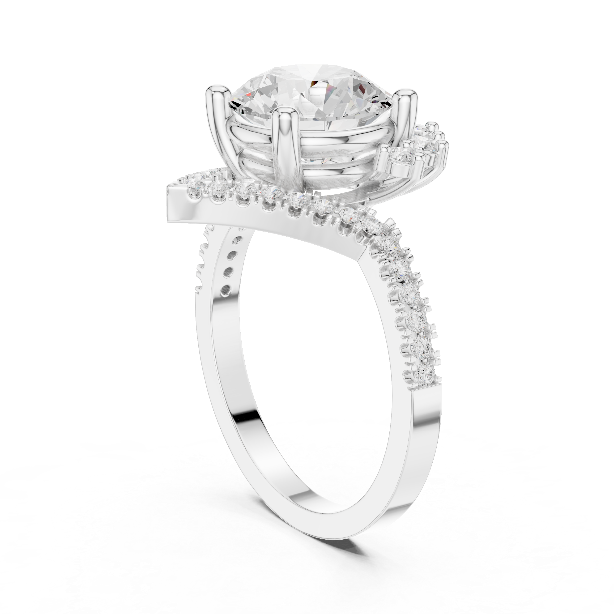 Petal Prongs Lab Grown Diamond Ring