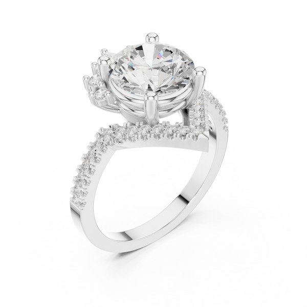 Petal Prongs Lab Grown Diamond Ring
