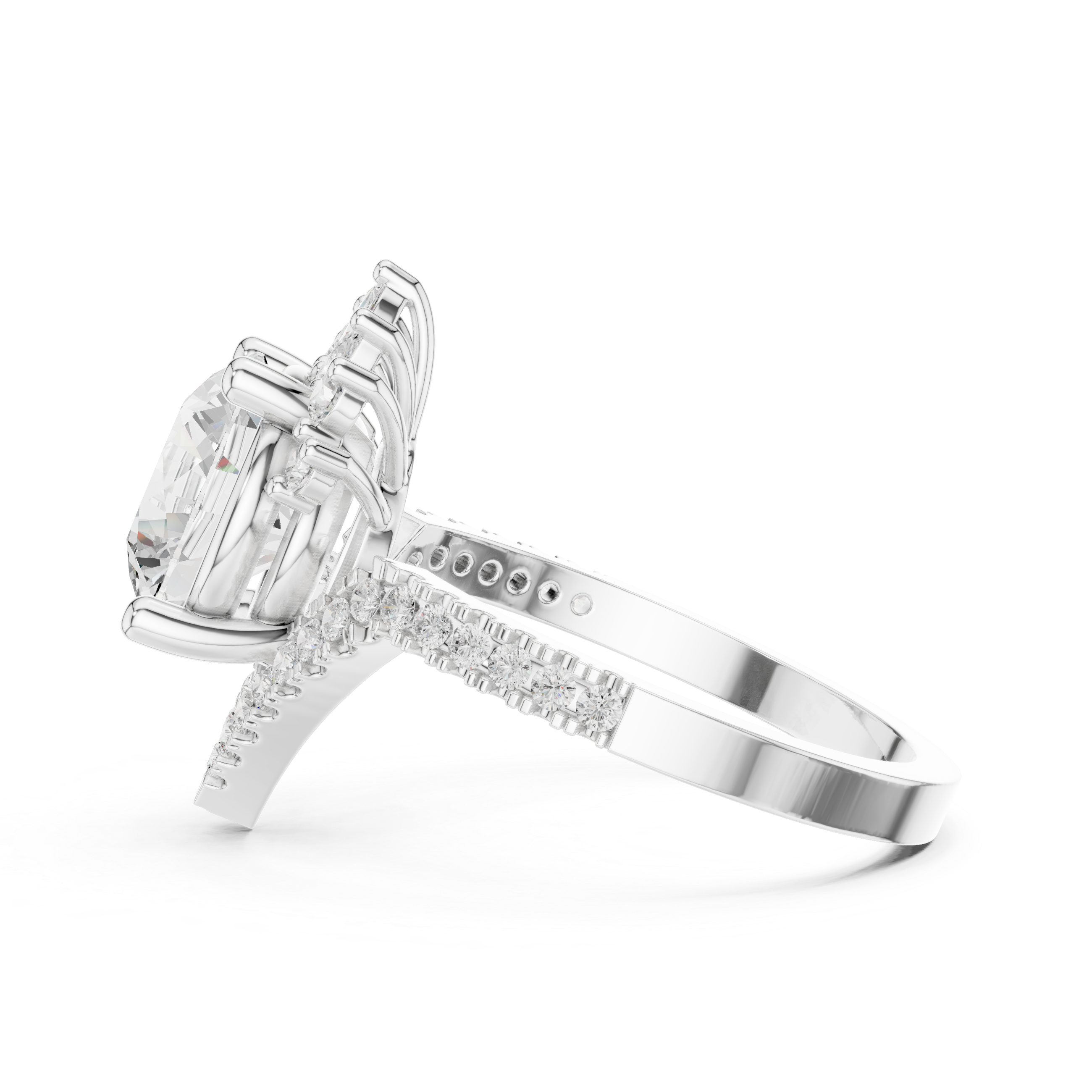 Petal Prongs Lab Grown Diamond Ring