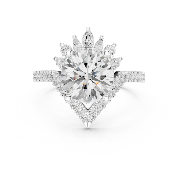 Petal Prongs Lab Grown Diamond Ring