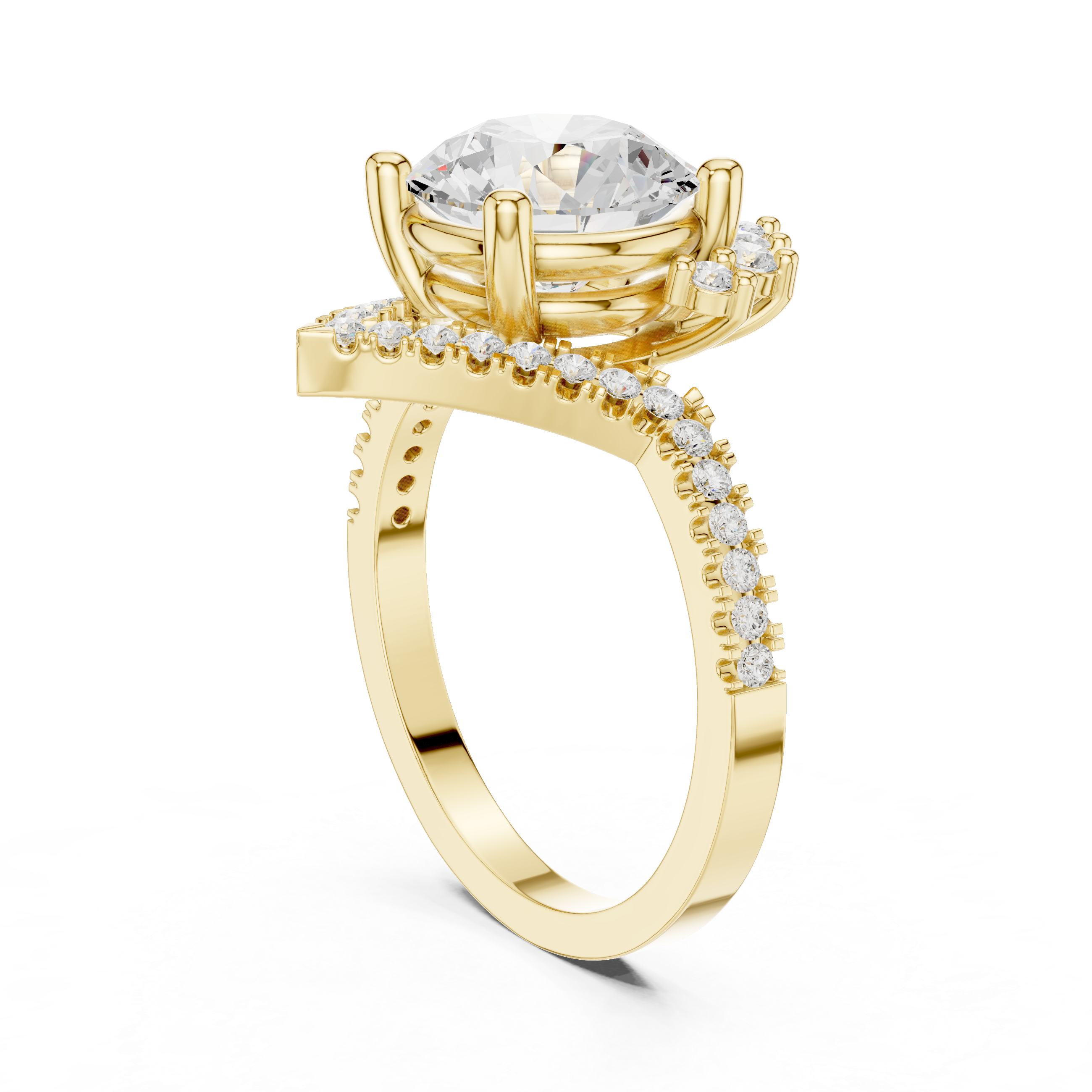 Petal Prongs Lab Grown Diamond Ring