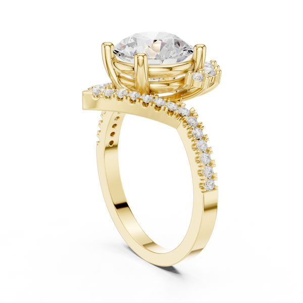 Petal Prongs Lab Grown Diamond Ring