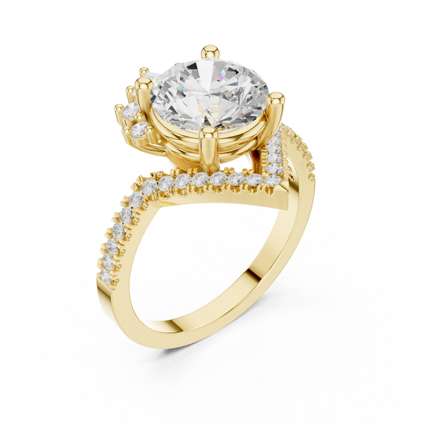 Petal Prongs Lab Grown Diamond Ring